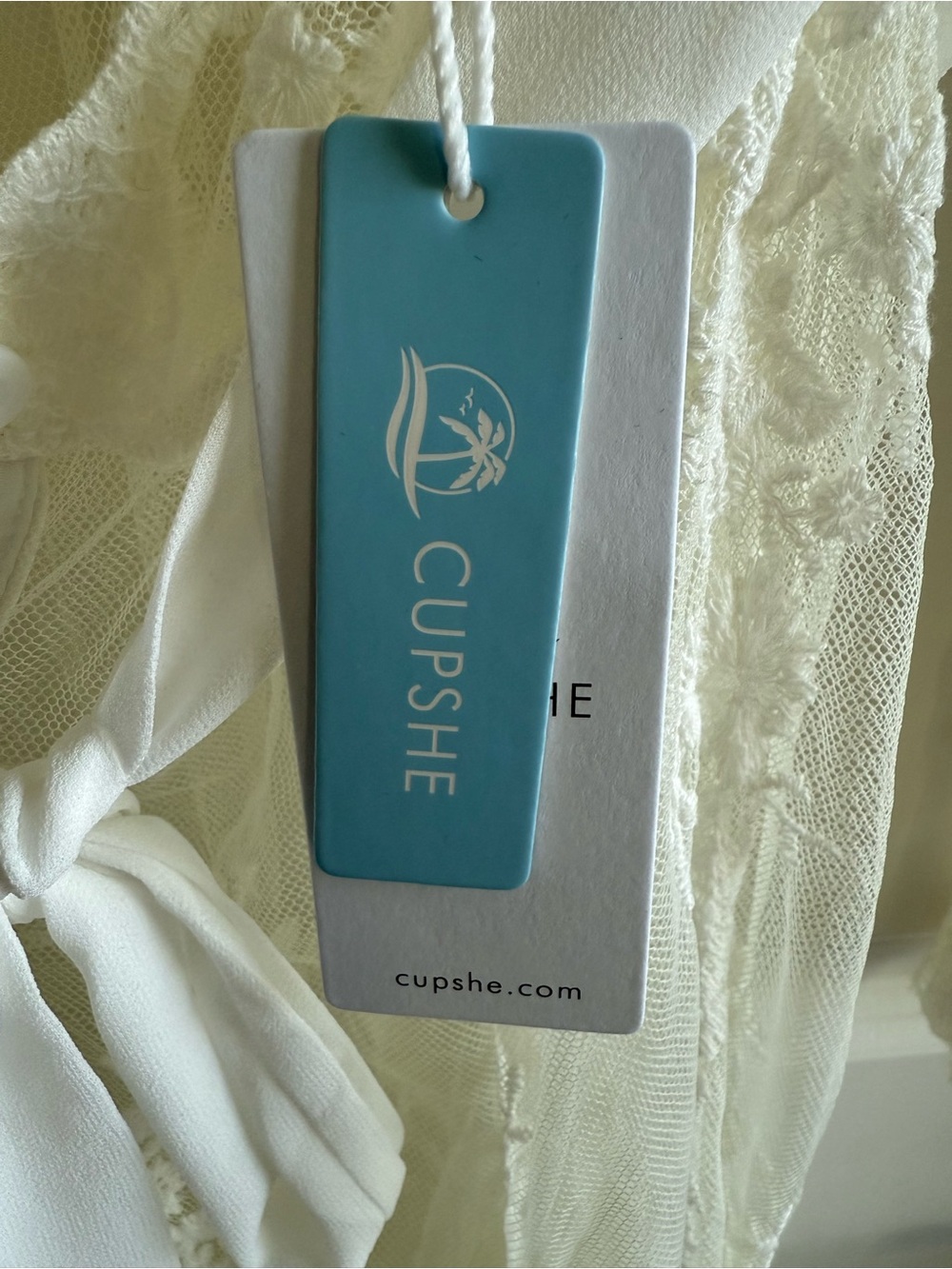 Bachelorette Party! NWT White Floral Long Sleeve Maxi Swim Cover-Up - Picture 4 of 4